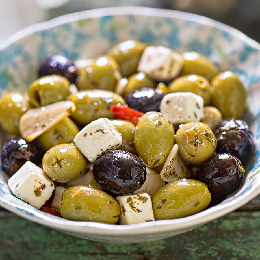 Olives and Cheese