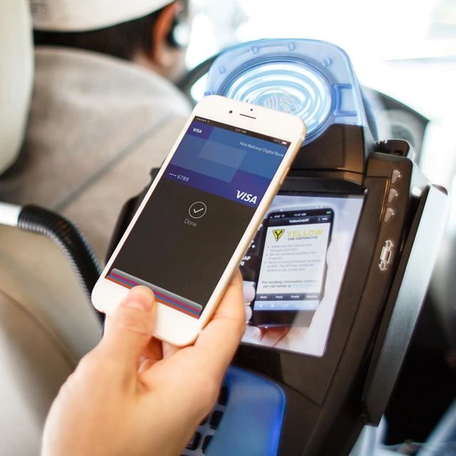 contactless payment in taxi